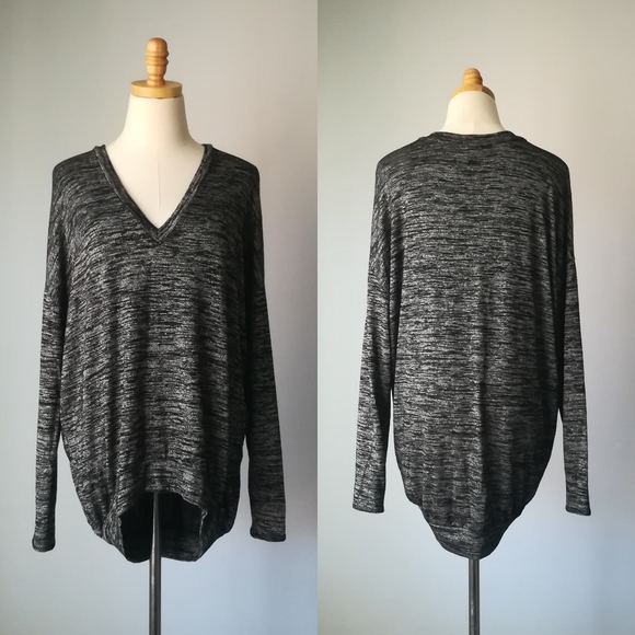 Aritzia Sweaters - * Wilfred Free Heather Marl Grey Knit Long Sleeve